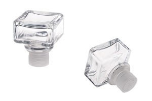 Viereckiger Glaskorken F25-2