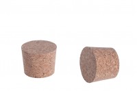 Wide natural conical Cork for jars 30x40/35 mm