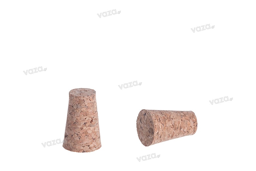 Tappo di sughero naturale conico con dimensioni 28x19/13 mm-per F16