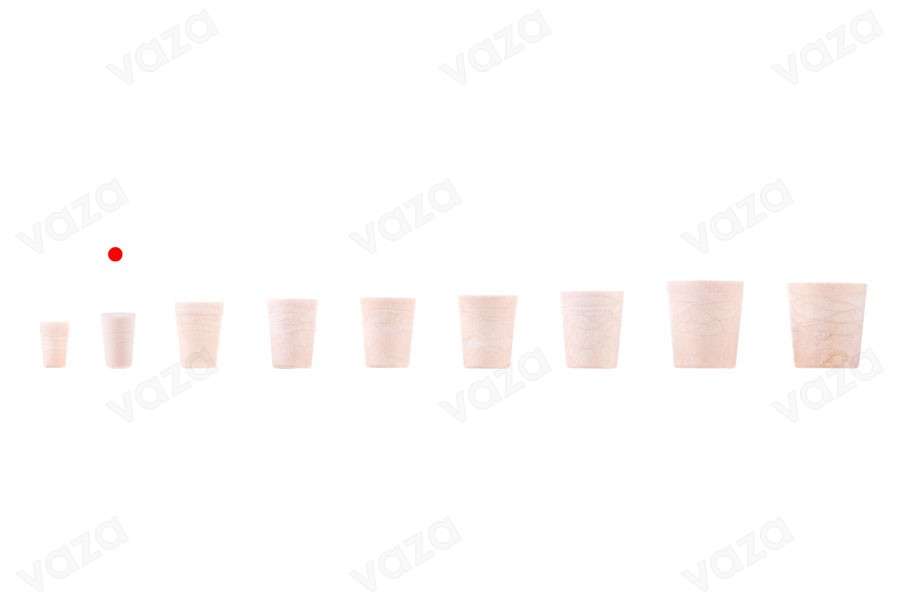 Tappo conico in silicone con dimensioni di 21x14,2,/10,7 mm - per F 12 (PP 18)-εικόνα_σύνθεση