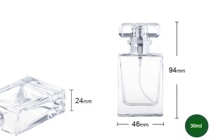 Parfüm Flakon 30ml mit Deckel und Zerstäuber (PP15)-3