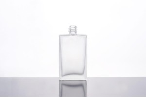 Viereckiges Parfüm Flakon 60ml edelmattiert, 18/415-2