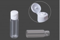 Plastic bottle for 20 ml shampoo for hotels with flip-top Cap-Pack 100 pieces