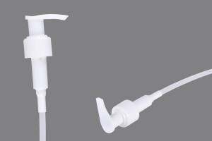 White plastic pump safely for shampoo, cream or lotion-PP 24-1