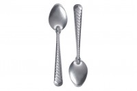 Metal spoon in silver color - 9.5 cm