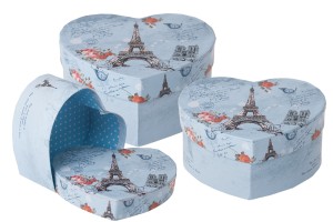 Petites boîtes en papier plastifiées en forme de coeur – lot de 3 pièces (S-M-L)-εικόνα_σύνθεση