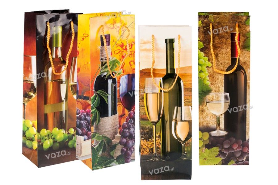 Wine bottle paper gift bags 