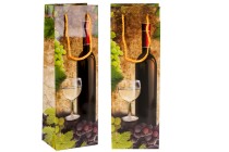Sacs d'emballage en papier pour les bouteilles de vin Sacs d'emballage en papier pour les bouteilles de vin