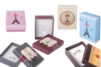 Packaging cardboard box jewelry set-Eiffel 12 pieces (Small)