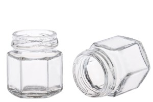 Sechseckiges Glas 30ml