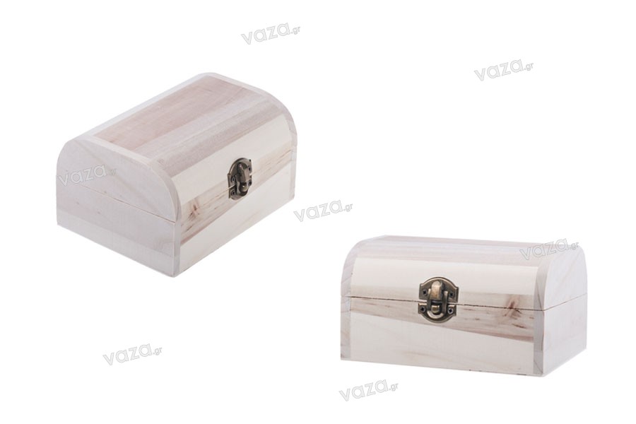 Κουτί ξύλινο αποθήκευσης με κλιπς - σετ 3 τεμαχίων (S -M- L)