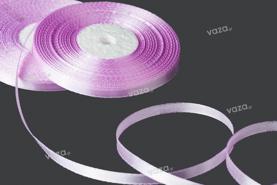 Satin ribbon for decoration, 6 mm wide in different colors - Each roll is 50 meters long.