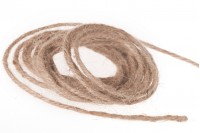 Twisted jute rope for decoration use, 3,5 mm  - One piece is 50 m long.