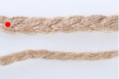 Braided jute rope 1 cm wide - One piece is 10 m long