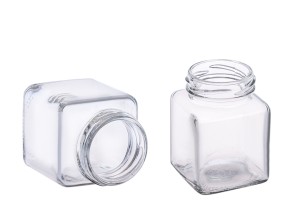Barattolo quadrato in vetro da 106 ml-dimensioni_immagine