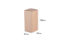 Boîte en papier kraft écologique 47 x 47 x 105 - pack de 20 pcs