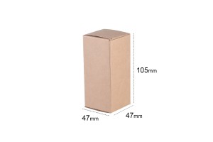 Schachtel aus Kraftpapier, ökologisch 47x47x105 - 20 Stk-2