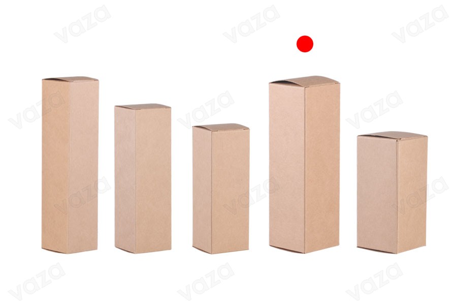 Schachtel aus Kraftpapier, ökologisch 47x47x145 - 50 Stk Schachtel aus Kraftpapier, ökologisch 47x47x145 - 50 Stk-bildgruppe