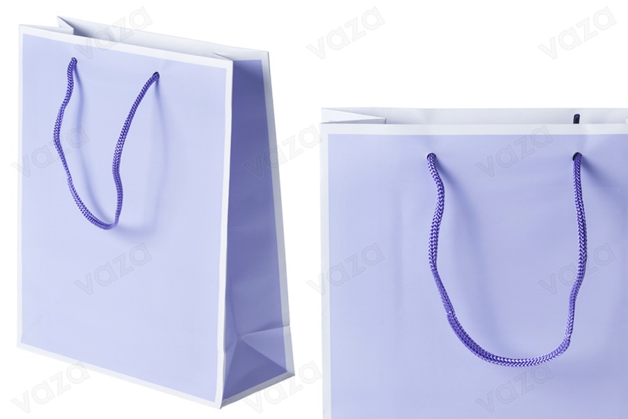 Papiertüte für Geschenke in 2 Farben 200x80x240 Papiertüte für Geschenke in 2 Farben 200x80x240-