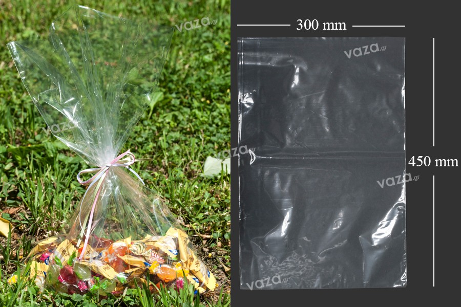 Σακουλάκια - φιλμ συρρίκνωσης (POF shrink) για την συσκευασία τροφίμων 300x450 mm - 100 τεμάχια
