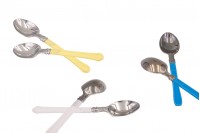 Plastic spoons  in 3 colors  - 13.5 cm