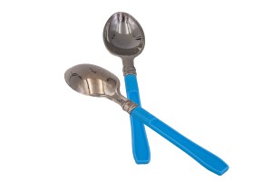 Cucchiaino in plastica in 3 colori da 13,5cm-2