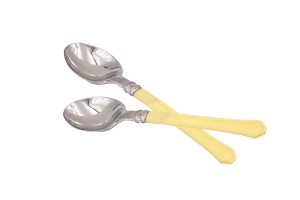 Cucchiaino in plastica in 3 colori da 13,5cm-3