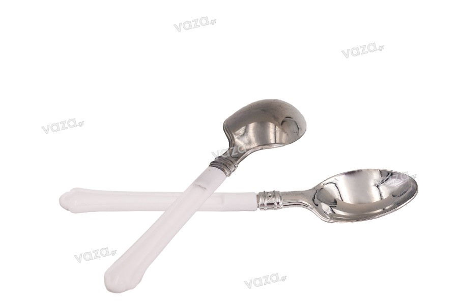 Plastic spoons  in 3 colors  - 13.5 cm