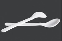 Bone-shaped plastic teaspoon 13.5 cm