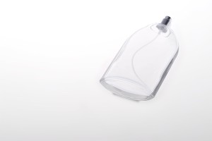 Glasflasche 100 ml mit Aluminium Zerstäuber und Deckel-bildgruppe