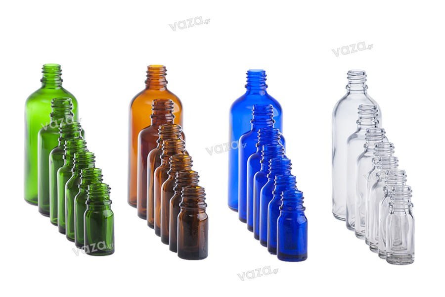 . Bottiglia decorativa in vetro con 5 LED blu L x P x A 7 x 7 x 29 cm 