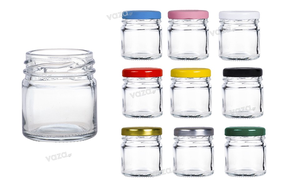 40 ml glass favor jar without a cap*