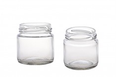 Standard 106 ml round glass jar 