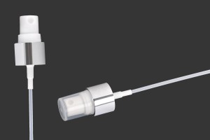 Vaporisateur d'huile en aluminium PP 20 argent avec couvercle en plastique transparent-εικόνα_προϊοντική