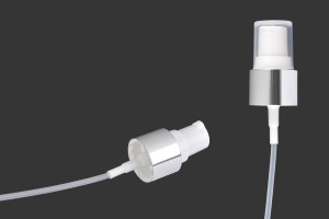 Pompë alumini për krem ngjyrë argjendi PP 20 me kapak plastik transparent-gruppo_immagini