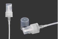 20 PP transparent plastic pump for cream with plastic transparent lid