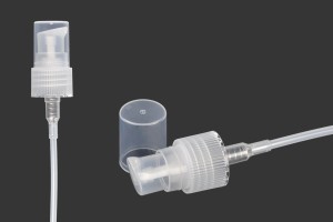 Pompe en plastique PP 20 transparente pour crème avec couvercle en plastique transparent-1