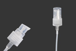 Pompe en plastique PP 20 transparente pour crème avec couvercle en plastique transparent-2