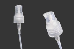 Pompe en plastique PP 20 transparente pour crème avec couvercle en plastique transparent-3