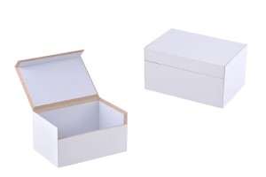 Petite boîte en bois multi-usages 75x50x40 blanche-1