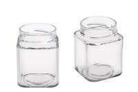 Viereckiges Glas für Honig 314 ml  T.O 70 DEEP