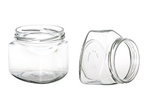 Pot triangulaire pour sauces de tomate, miel de 370ml - 42 pcs-5