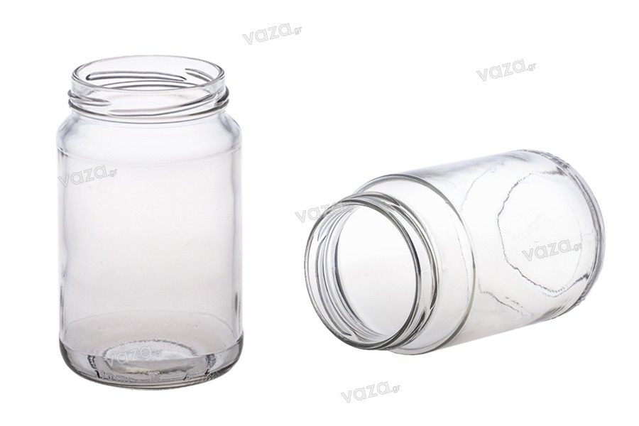 Κλασικό κυλινδρικό βάζο 370 ml - για μισό κιλό μέλι - 22 τμχ