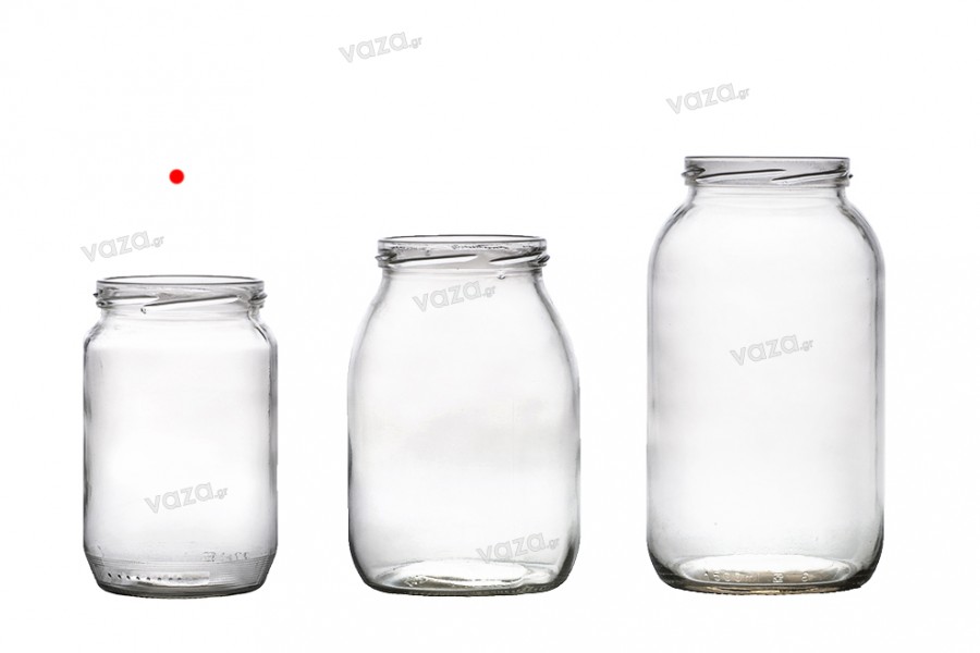 Barattolo cilindrico in vetro 720 ml - per 1 kg di miele* - 50pz