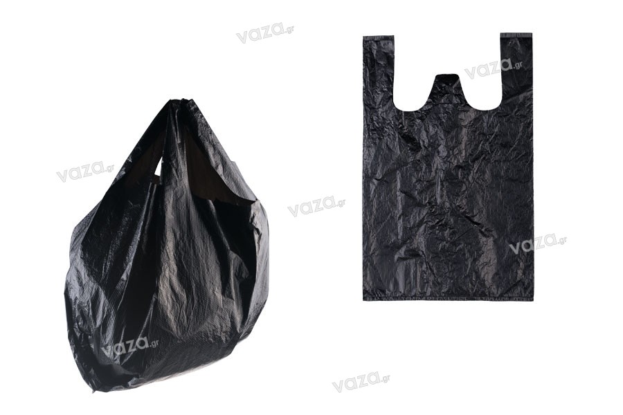 Σακούλα πλαστική 26x40 cm σε μαύρο χρώμα - 100 τμχ