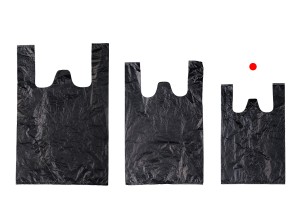 Black plastic bag in size 26x40 cm - 100 pcs-4