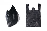 Black plastic bag in size 32x50 cm - 100 pcs