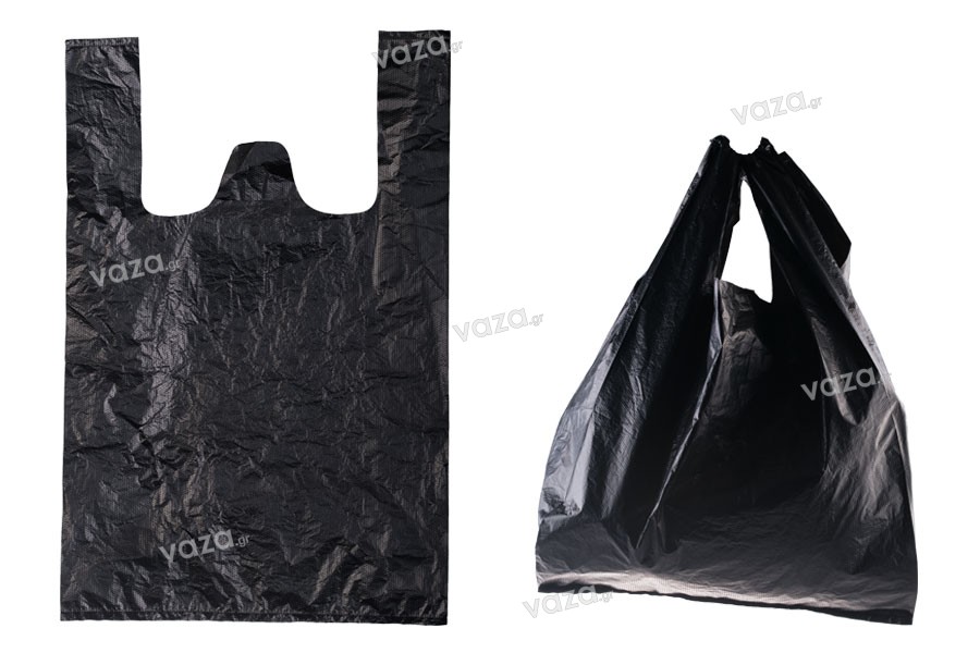 Black plastic bag in size 35x55  cm - 100 pcs