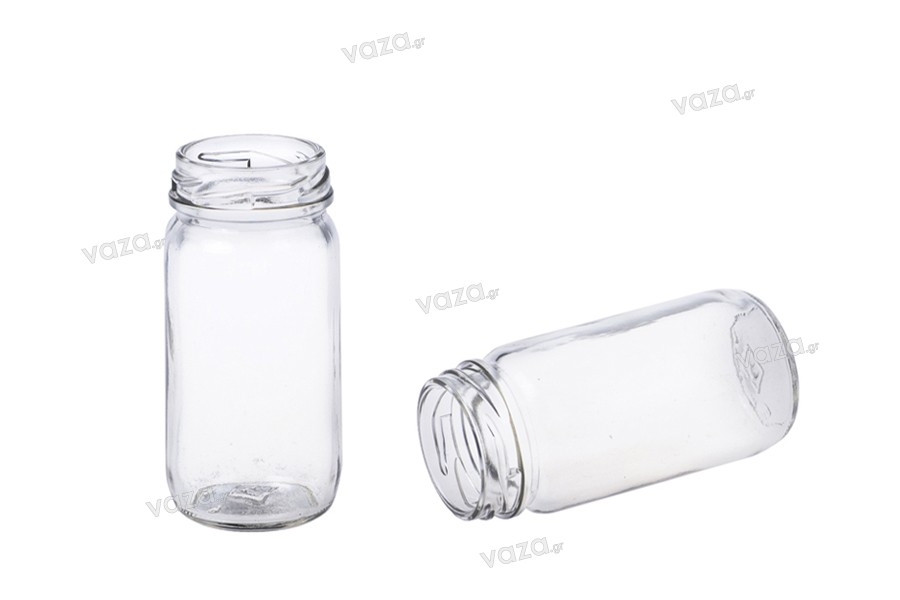 99ml cylindrical glass jar for sweets and almond candy treats. 