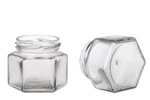 Bocal hexagonal en verre 106ml - 30 pcs-εικόνα_διαστάσεις
